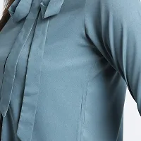 Trend Arrest Women's Plain Regular fit Shirt (T220401XL_Blue XL)-thumb2