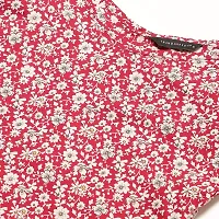 Trend Arrest Women Red Rayon Ditsy Floral Top-thumb3