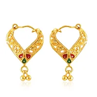 Vivastri Golden  Alloy  Chandbalis Earrings For Women-thumb2