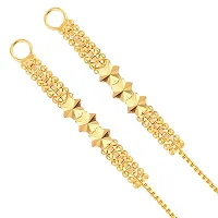 VIVASTRI Golden  Alloy  Ear Cuff Earrings For Women-thumb1