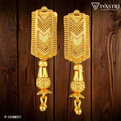 Golden Brass  Drop Earrings Earrings For Women-thumb2