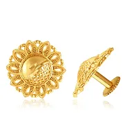 Vivastri Golden  Alloy  Studs Earrings For Women-thumb2