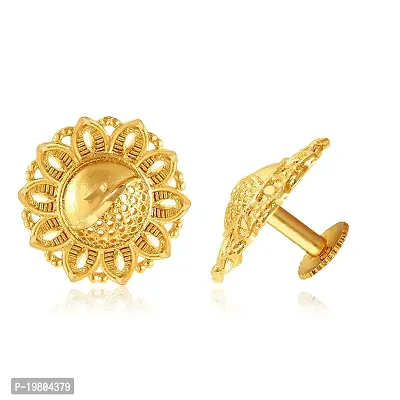 Vivastri Golden  Alloy  Studs Earrings For Women-thumb3