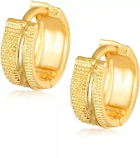 VIVASTRI Golden Alloy  Half Hoop Earrings Earrings For Women-thumb3