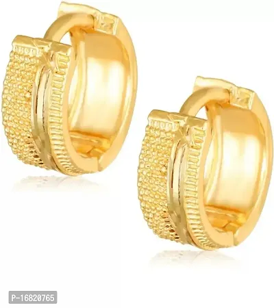 VIVASTRI Golden Alloy  Half Hoop Earrings Earrings For Women-thumb4