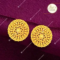 Golden Brass  Studs Earrings For Women-thumb3