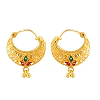 Vivastri Golden  Alloy  Chandbalis Earrings For Women-thumb3