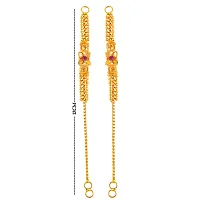 VIVASTRI Golden  Alloy  Hoop Earrings Earrings For Women-thumb2