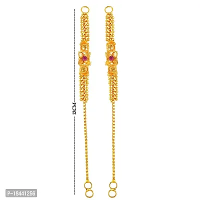 VIVASTRI Golden  Alloy  Hoop Earrings Earrings For Women-thumb3