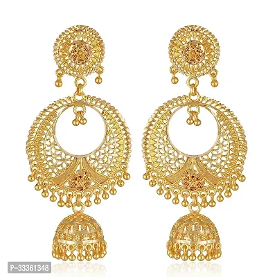 Stylish Golden Alloy Earring For Women-thumb0