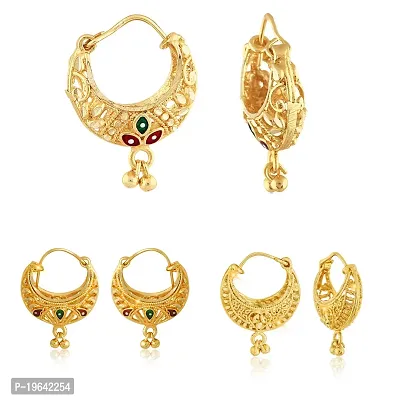 VIVASTRI Golden Alloy  Drop Earrings Earrings For Women