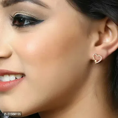 Stylish Golden Alloy Earrings For Women-thumb3