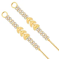 VIVASTRI Golden Alloy  Hoop Earrings Earrings For Women-thumb4