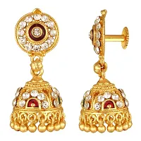 Golden Alloy  Jhumkas Earrings For Women-thumb2