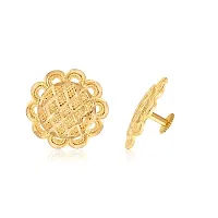 Vivastri Golden  Alloy  Studs Earrings For Women-thumb3