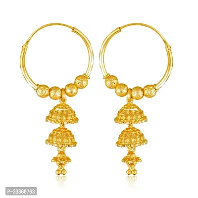 Stylish Golden Alloy Earring For Women-thumb0