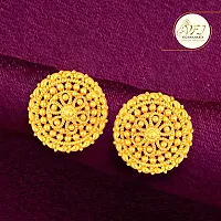 Golden Brass  Studs Earrings For Women-thumb2