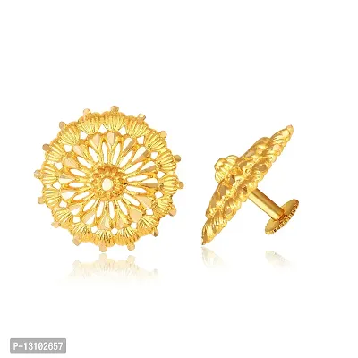 Golden Brass  Studs Earrings For Women-thumb0