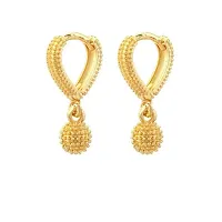 Vivastri Golden  Alloy  Chandbalis Earrings For Women-thumb1