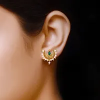 Stylish Golden Alloy Earrings For Women-thumb2