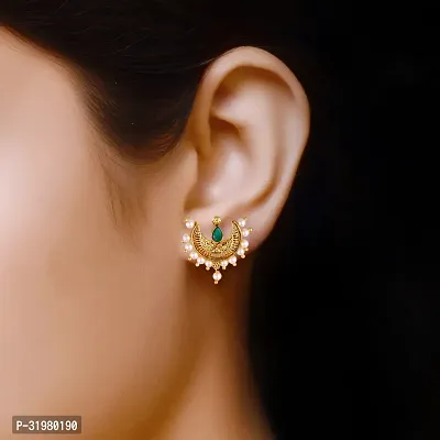 Stylish Golden Alloy Earrings For Women-thumb3