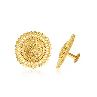 Vivastri Golden  Alloy  Studs Earrings For Women-thumb1