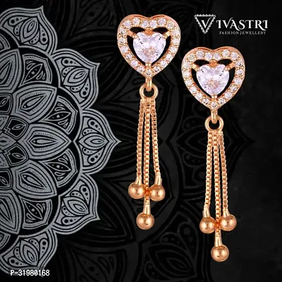 Stylish Golden Alloy Earrings For Women