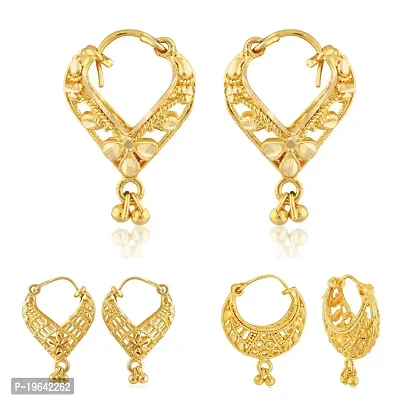 VIVASTRI Golden Alloy  Drop Earrings Earrings For Women-thumb0