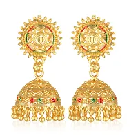 Stylish Golden Alloy Earrings For Women-thumb1