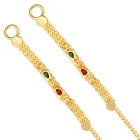 VIVASTRI Golden Alloy  Hoop Earrings Earrings For Women-thumb3