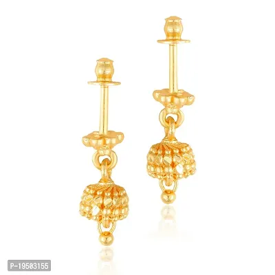 Vivastri Golden Alloy  Drop Earrings Earrings For Women-thumb0