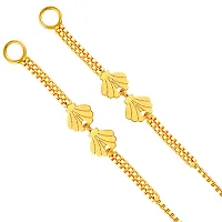 VIVASTRI Golden  Alloy  Ear Cuff Earrings For Women-thumb2