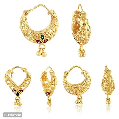 VIVASTRI Golden Alloy  Drop Earrings Earrings For Women