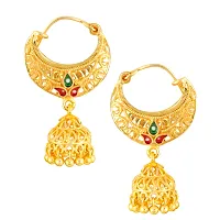 Golden Brass  Drop Earrings Earrings For Women-thumb1