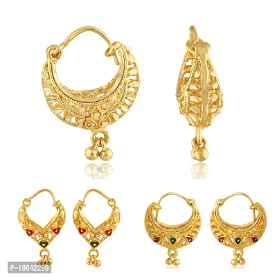 VIVASTRI Golden Alloy  Drop Earrings Earrings For Women-thumb0