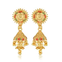 Stylish Golden Alloy Earrings For Women-thumb1