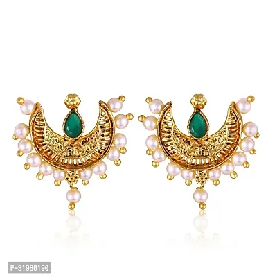 Stylish Golden Alloy Earrings For Women-thumb2