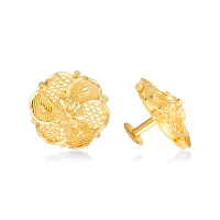 VIVASTRI Golden Alloy  Jhumkas Earrings For Women-thumb1