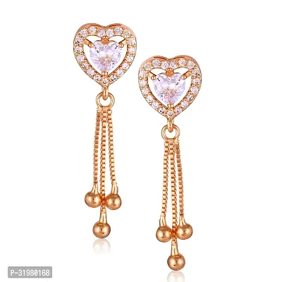 Stylish Golden Alloy Earrings For Women-thumb2