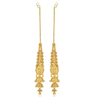 Golden Brass  Jhumkas Earrings For Women-thumb2