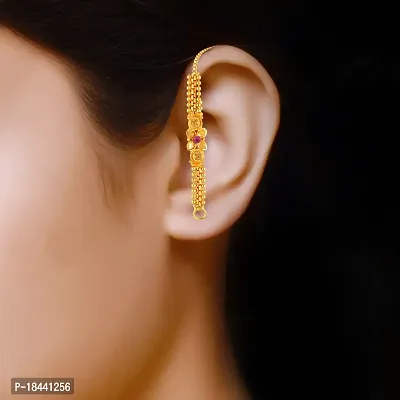 VIVASTRI Golden  Alloy  Hoop Earrings Earrings For Women-thumb2