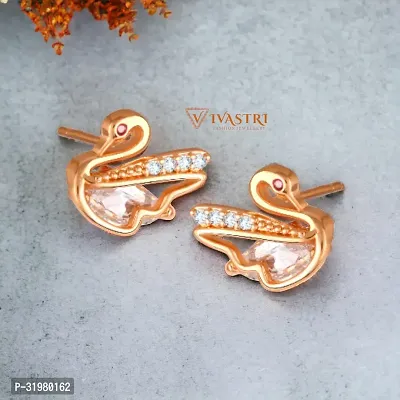 Stylish Golden Alloy Earrings For Women