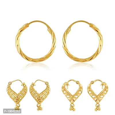 VIVASTRI Golden Alloy  Drop Earrings Earrings For Women