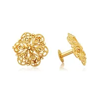 VIVASTRI Golden Alloy  Jhumkas Earrings For Women-thumb1