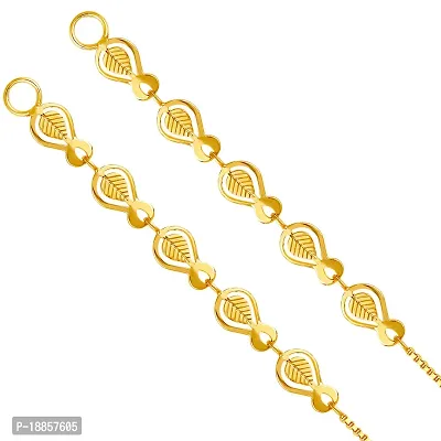 VIVASTRI Golden  Alloy  Ear Cuff Earrings For Women-thumb2