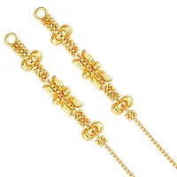 VIVASTRI Golden Alloy  Ear Cuff Earrings For Women-thumb2