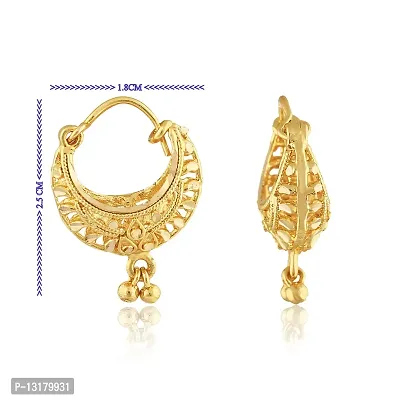 Golden Brass  Studs Earrings For Women-thumb0