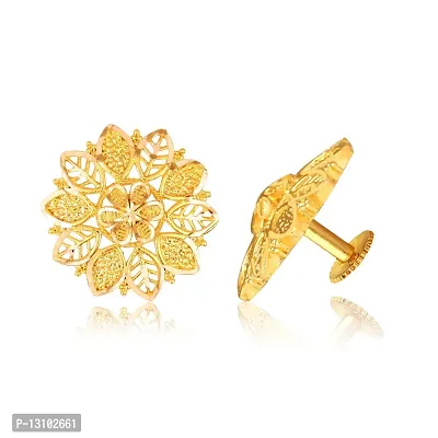 Golden Brass  Studs Earrings For Women-thumb0