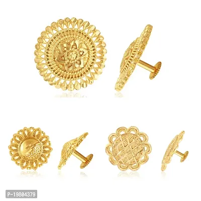 Vivastri Golden  Alloy  Studs Earrings For Women-thumb0