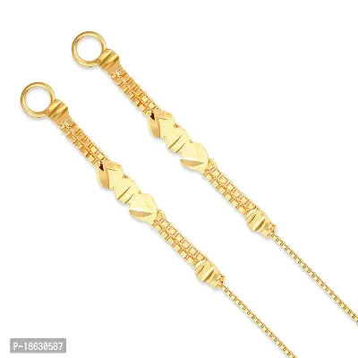 Vivastri Golden  Alloy  Ear Cuff Earrings For Women-thumb3